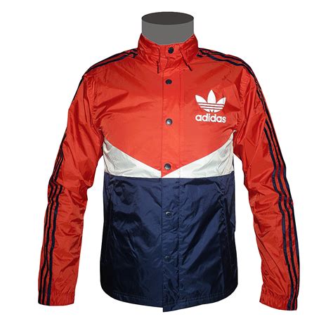 adidas jacke windbreaker rot blau|adidas windbreaker blue jacket.